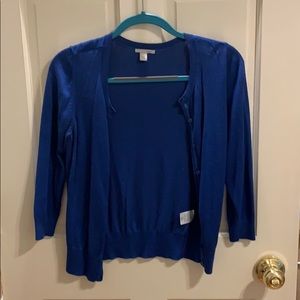 Halogen royal blue cardigan size small